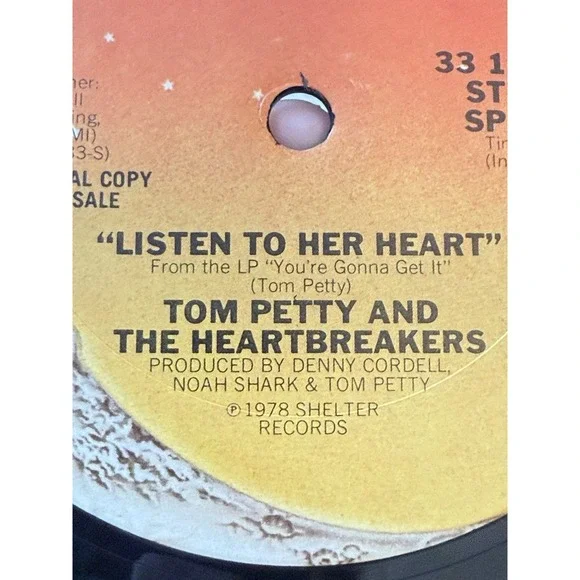 Tom Petty & The Heartbreakers - Listen To Her Heart - 12 Single - Vinyl Album